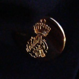 SAVILLE ROW MEN'S VINTAGE MIDNIGHT BLUE (2) GOLD BUTTON LUXURY BLAZER